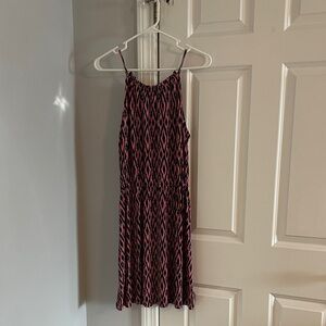 Banana Republic Pink and Navy Geometric Mini Dress